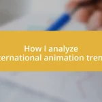 How I analyze international animation trends