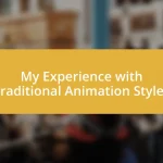 My Experience with Traditional Animation Styles