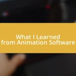 What I Learned from Animation Software